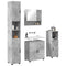 vidaXL Bathroom Furniture Set 4 pcs Concrete grey 61 x 35 x 64 cm