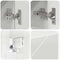 vidaXL Bathroom Furniture Set 4 pcs High gloss white 61 x 35 x 64 cm