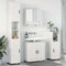 vidaXL Bathroom Furniture Set 4 pcs High gloss white 61 x 35 x 64 cm