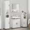 vidaXL Bathroom Furniture Set 4 pcs High gloss white 61 x 35 x 64 cm