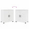 vidaXL Bathroom Furniture Set 4 pcs High gloss white 61 x 35 x 64 cm