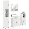 vidaXL Bathroom Furniture Set 4 pcs High gloss white 61 x 35 x 64 cm