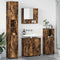vidaXL Bathroom Furniture Set 4 pcs Smoked oak 61 x 35 x 64 cm