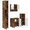 vidaXL Bathroom Furniture Set 4 pcs Smoked oak 61 x 35 x 64 cm