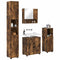 vidaXL Bathroom Furniture Set 4 pcs Smoked oak 61 x 35 x 64 cm