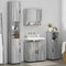 vidaXL Bathroom Furniture Set 4 pcs Grey sonoma 61 x 35 x 64 cm