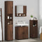 vidaXL Bathroom Furniture Set 4 pcs Brown oak 61 x 35 x 64 cm