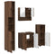 vidaXL Bathroom Furniture Set 4 pcs Brown oak 61 x 35 x 64 cm
