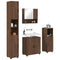 vidaXL Bathroom Furniture Set 4 pcs Brown oak 61 x 35 x 64 cm