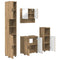 vidaXL Bathroom Furniture Set 4 pcs Artisan oak 61 x 35 x 64 cm