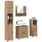 vidaXL Bathroom Furniture Set 4 pcs Artisan oak 61 x 35 x 64 cm