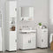 vidaXL Bathroom Furniture Set with Drawer 4 pcs White 61 x 35 x 64 cm