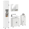 vidaXL Bathroom Furniture Set with Drawer 4 pcs White 61 x 35 x 64 cm
