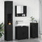 vidaXL Bathroom Furniture Set with Drawer 4 pcs Black 61 x 35 x 64 cm
