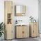vidaXL Bathroom Furniture Set 4 pcs Sonoma oak 61 x 35 x 64 cm