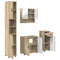 vidaXL Bathroom Furniture Set 4 pcs Sonoma oak 61 x 35 x 64 cm