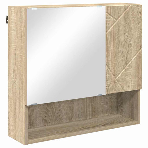 vidaXL Bathroom Furniture Set 4 pcs Sonoma oak 61 x 35 x 64 cm