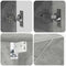 vidaXL Bathroom Furniture Set 4 pcs Concrete grey 61 x 35 x 64 cm
