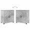 vidaXL Bathroom Furniture Set 4 pcs Concrete grey 61 x 35 x 64 cm