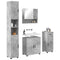 vidaXL Bathroom Furniture Set 4 pcs Concrete grey 61 x 35 x 64 cm