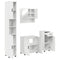 vidaXL Bathroom Furniture Set 4 pcs High gloss white 61 x 35 x 64 cm