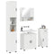vidaXL Bathroom Furniture Set 4 pcs High gloss white 61 x 35 x 64 cm