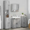 vidaXL Bathroom Furniture Set 4 pcs Grey sonoma 61 x 35 x 64 cm