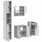 vidaXL Bathroom Furniture Set 4 pcs Grey sonoma 61 x 35 x 64 cm