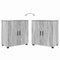 vidaXL Bathroom Furniture Set 4 pcs Grey sonoma 61 x 35 x 64 cm