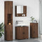vidaXL Bathroom Furniture Set 4 pcs Brown oak 61 x 35 x 64 cm