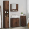 vidaXL Bathroom Furniture Set 4 pcs Brown oak 61 x 35 x 64 cm