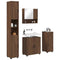 vidaXL Bathroom Furniture Set 4 pcs Brown oak 61 x 35 x 64 cm