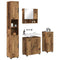 vidaXL Bathroom Furniture Set with Door 4 pcs Old wood 61 x 35 x 64 cm
