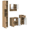 vidaXL Bathroom Furniture Set 4 pcs Artisan oak 61 x 35 x 64 cm