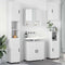 vidaXL Bathroom Furniture Set Wall-mounted 5 pcs White 61 x 35 x 64 cm