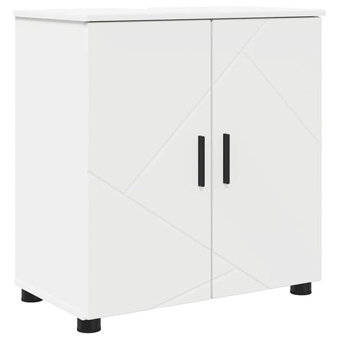 vidaXL Bathroom Furniture Set Wall-mounted 5 pcs White 61 x 35 x 64 cm