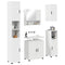 vidaXL Bathroom Furniture Set Wall-mounted 5 pcs White 61 x 35 x 64 cm
