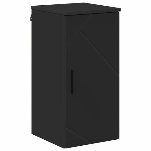 vidaXL Bathroom Furniture Set Wall-mounted 5 pcs Black 61 x 35 x 64 cm