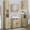 vidaXL Bathroom Furniture Set 5 pcs Sonoma oak 61 x 35 x 64 cm
