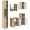 vidaXL Bathroom Furniture Set 5 pcs Sonoma oak 61 x 35 x 64 cm