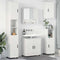 vidaXL Bathroom Furniture Set 5 pcs High gloss white 61 x 35 x 64 cm