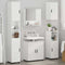 vidaXL Bathroom Furniture Set 5 pcs High gloss white 61 x 35 x 64 cm