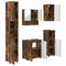 vidaXL Bathroom Furniture Set 5 pcs Smoked oak 61 x 35 x 64 cm