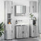 vidaXL Bathroom Furniture Set 5 pcs Grey sonoma 61 x 35 x 64 cm