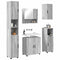 vidaXL Bathroom Furniture Set 5 pcs Grey sonoma 61 x 35 x 64 cm