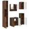 vidaXL Bathroom Furniture Set 5 pcs Brown oak 61 x 35 x 64 cm