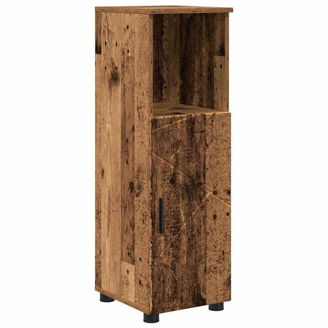 vidaXL Bathroom Furniture Set with Door 5 pcs Old wood 61 x 35 x 64 cm