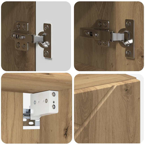vidaXL Bathroom Furniture Set 5 pcs Artisan oak 61 x 35 x 64 cm