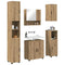 vidaXL Bathroom Furniture Set 5 pcs Artisan oak 61 x 35 x 64 cm