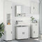 vidaXL Bathroom Furniture Set with Drawer 5 pcs White 61 x 35 x 64 cm